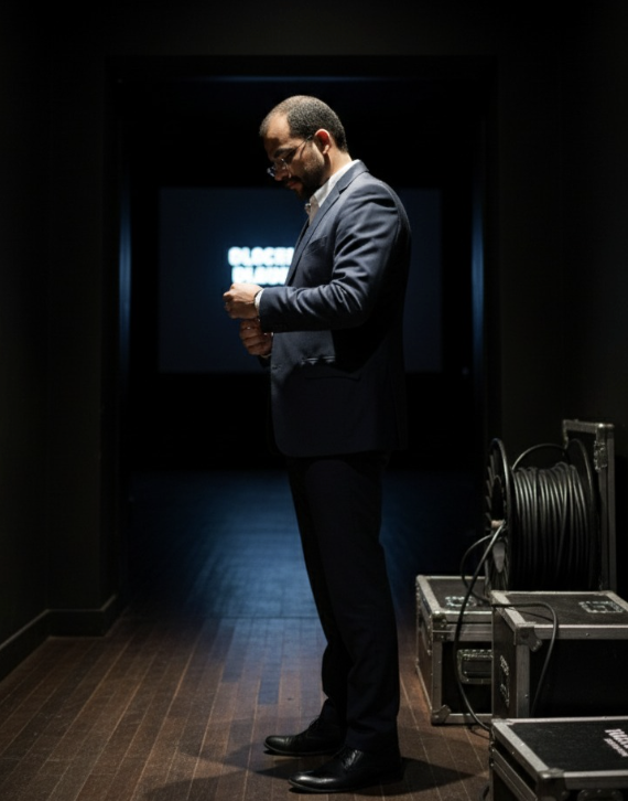 Rodrigo Cachoeira nos bastidores